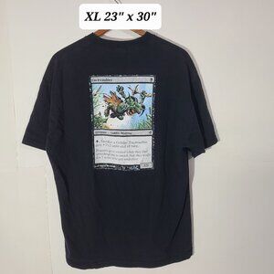2007 Magic: The Gathering Lorwyn Facevaulter Goblin Warrior Promo Black XL Tee